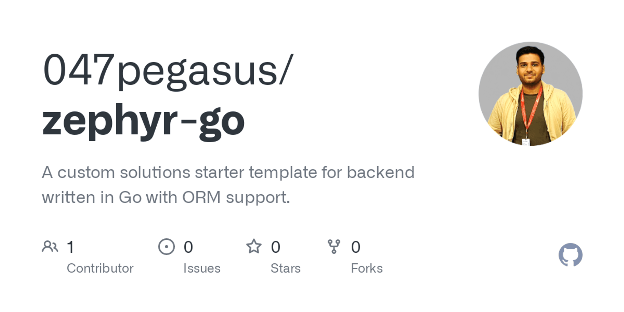 GitHub - 047pegasus/zephyr-go: A custom solutions starter template for backend written in Go with ORM support.